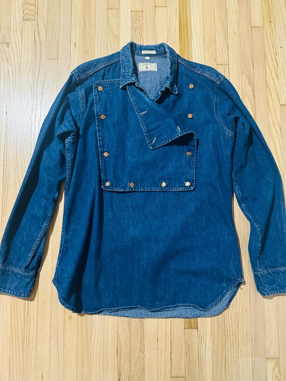 RARE Vintage 1970s Ralph Lauren Denim Popover Shirt